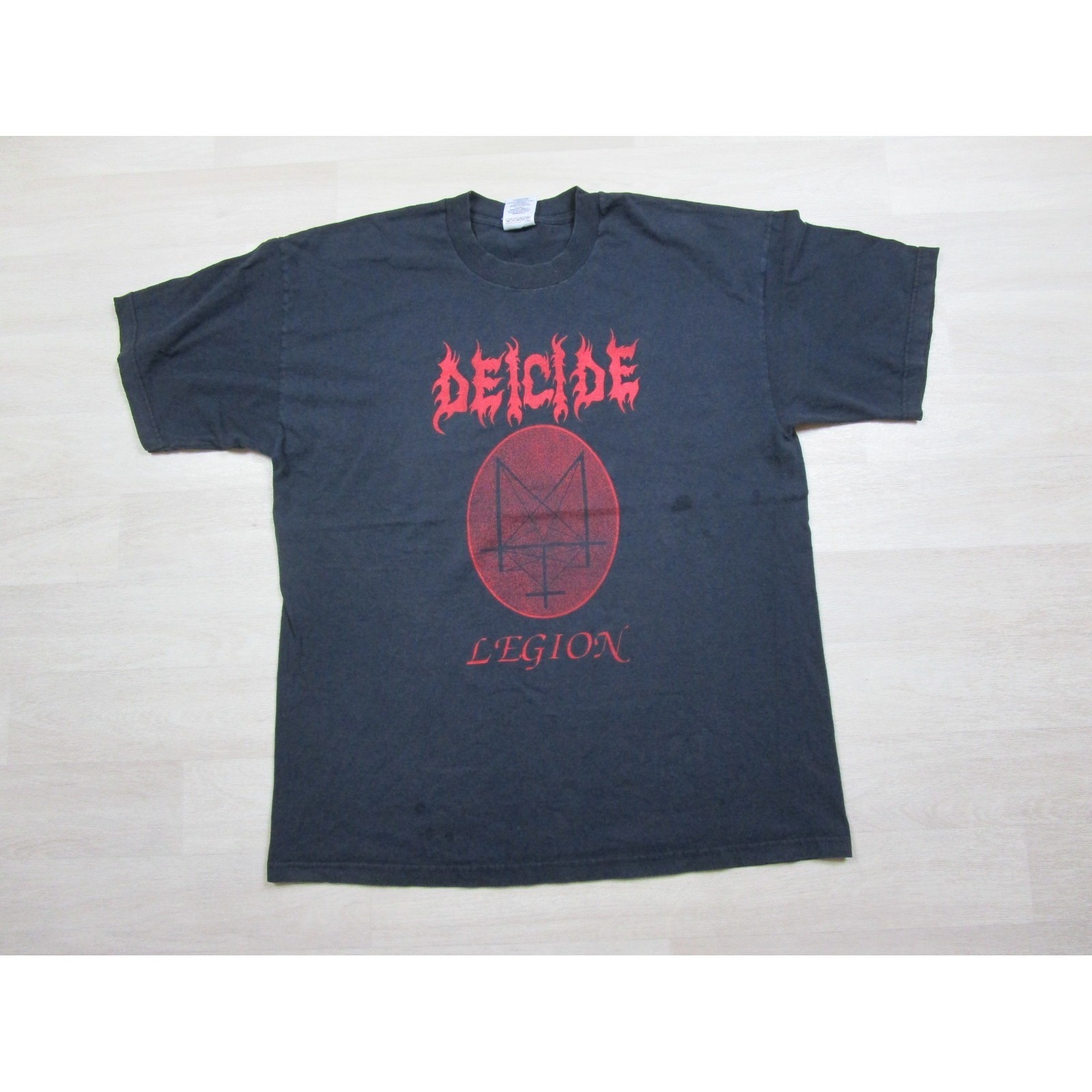 Vintage Deicide 1990s T Shirt (Xl) Legion Death Metal Euro Tag Glen Benton Rare